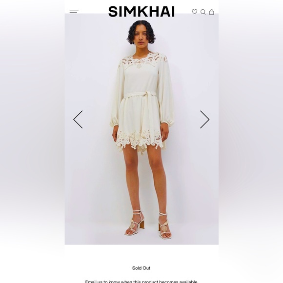 NWT🆕#172-Jonathan Simkhai, Avra paisley-embroidered trim belted mini dress S 6 - Picture 11 of 13